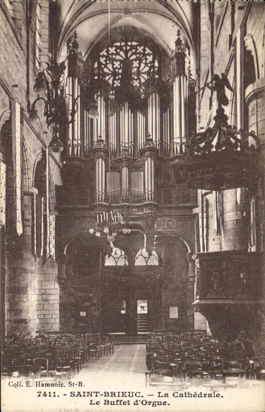 CPA Orgue Saint Brieuc La cathedrale Le buffet d'orgue