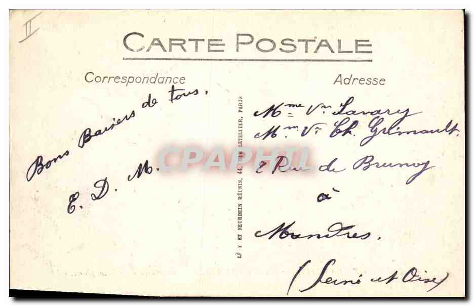 CPA Brighton Francais par Cayeux sur Mer Le Phare et le Semaphore — Rückseite