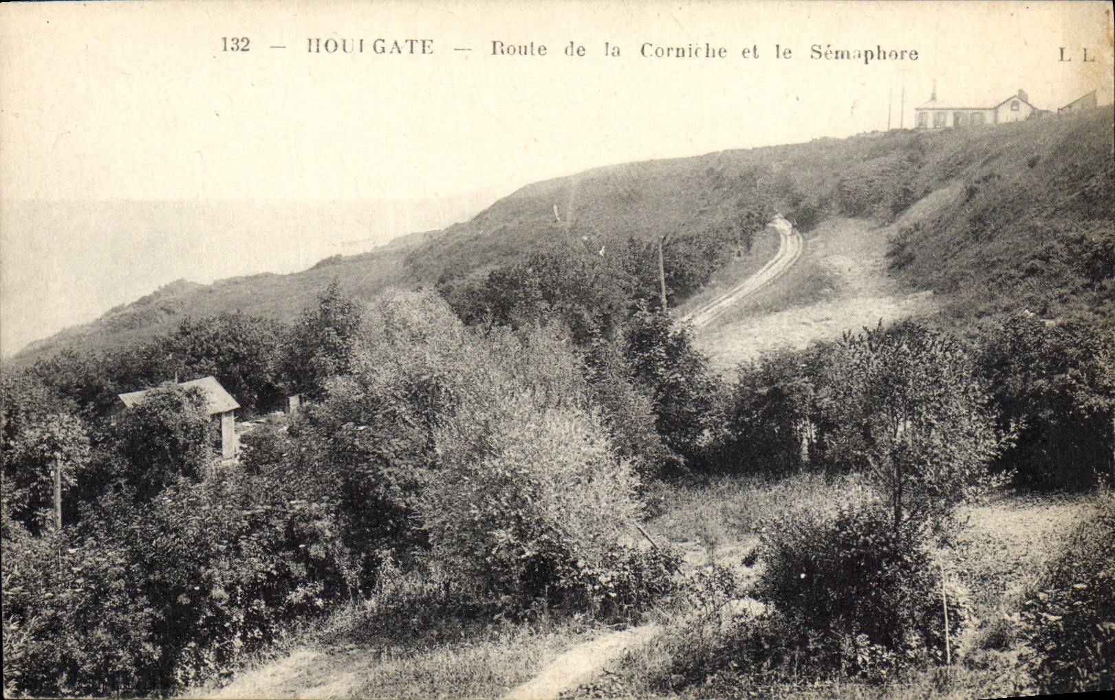 CPA Phare Houlgate Route de la Corniche et le Semaphore