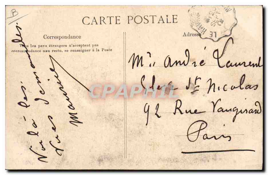 Le Havre — Visite au Sémaphore et aux Falaises après l'éboulement — Collection Maintar — Reverso