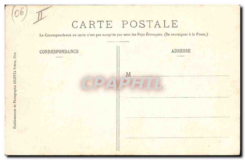 CPA Antibes Le Semaphore ND de Bon Port  — Rückseite