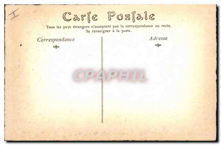 CPA Militaria Evenements de 1871 Ruines du chateau de Saint Cloud Escalier d'honneur  — Rückseite