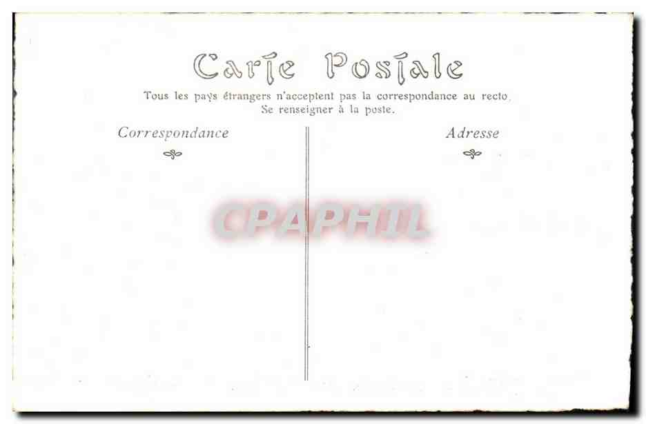 CPA Militaria Evenements de 1871 Saint Cloud incendie par les Prussiens  — Back