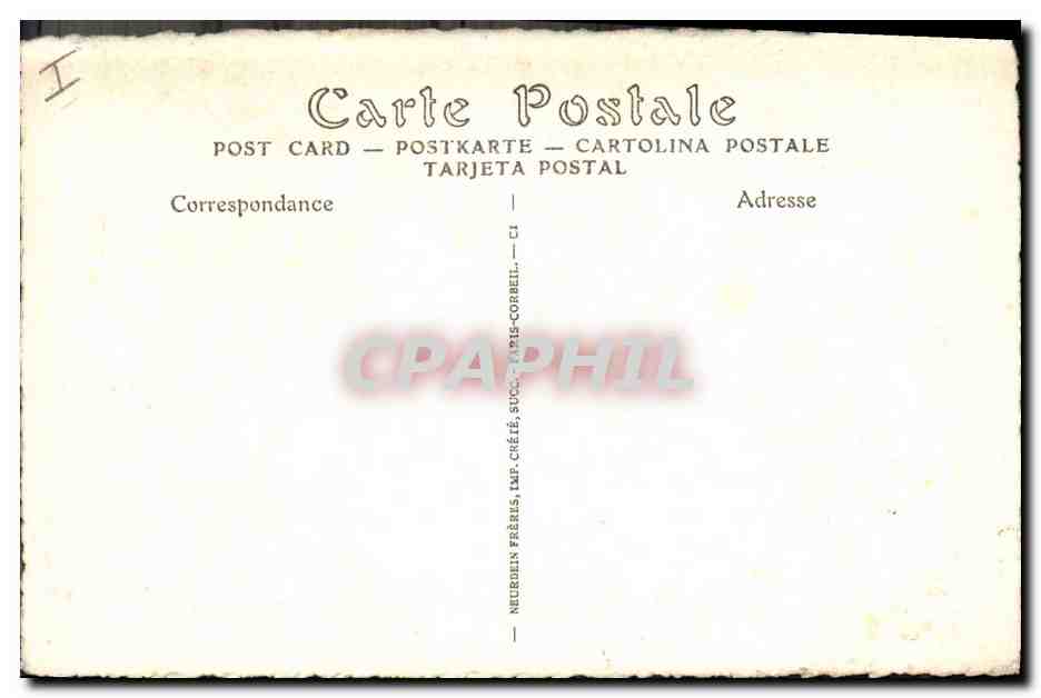 CPA Militaria Evenements de 1871 Saint Cloud incendie par les Prussiens le Restaurant de la Tete Noire  — Rückseite
