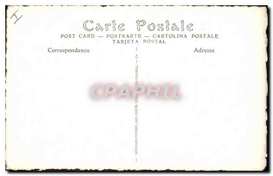 CPA Militaria Evenements de 1871 Maisons de Saint Cloud incendiees par les Allemands  — Rückseite