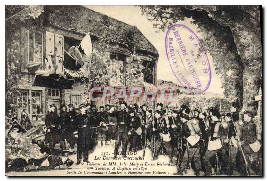CPA Militaria Ambigu Les dernieres cartouches 
