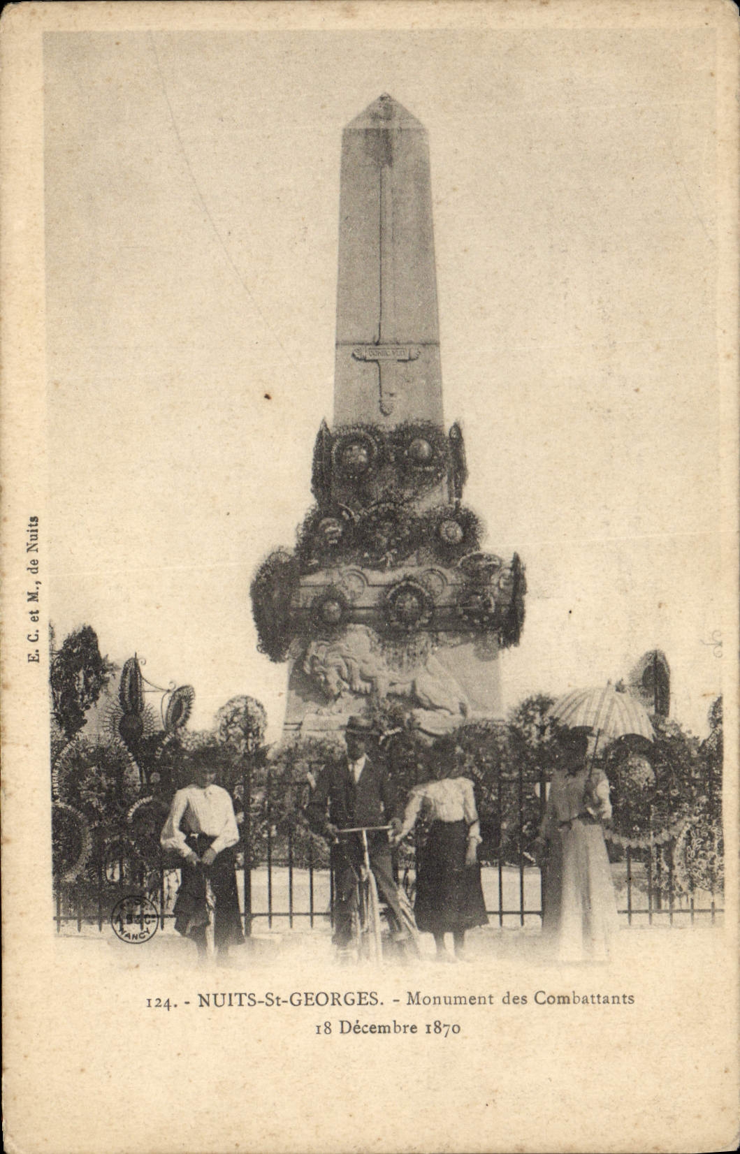 CPA Militaria Monument des Combattants 1870 Nuits Saint Georges