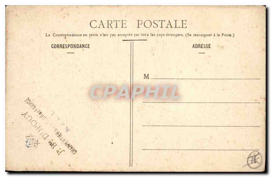 CPA Militaria Monument des Combattants 1870 Nuits Saint Georges — Back