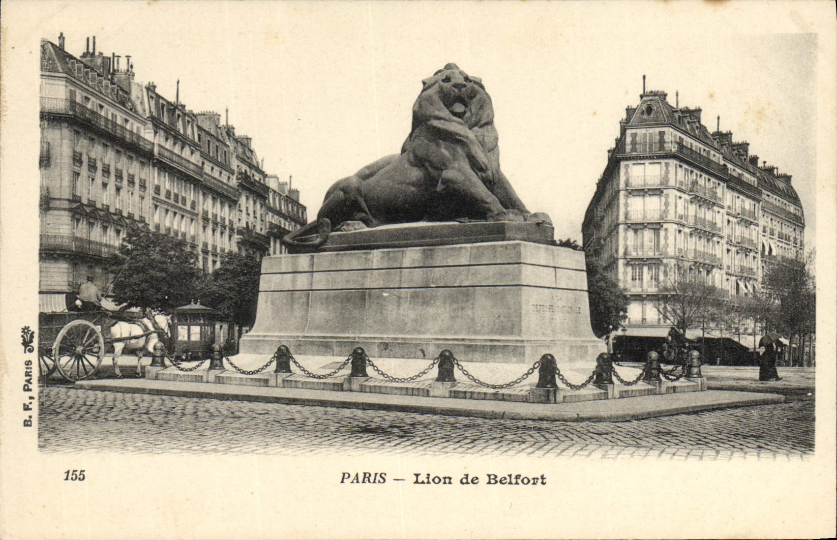 CPA Militaria Monument Paris Lion de Belfort