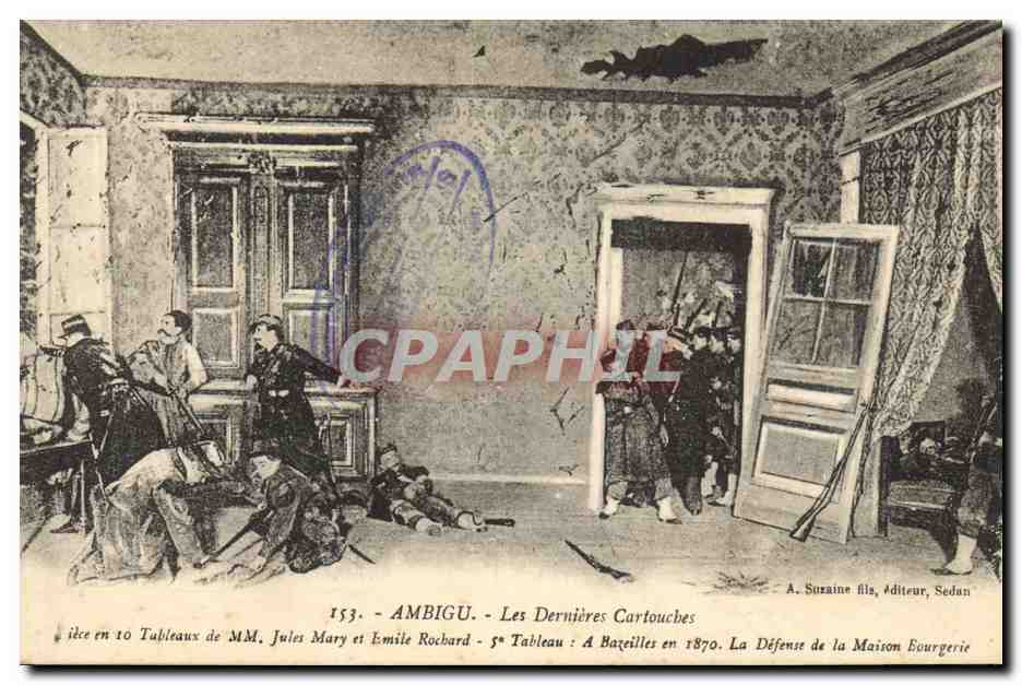 CPA Militaria Ambigu Les dernieres cartouches 