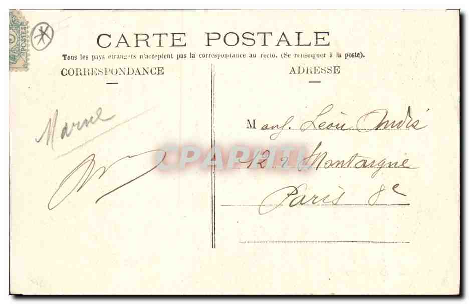 CPA Militaria Bataille de Champigny sur Marne Combat de Fours a Chaux  — Rückseite