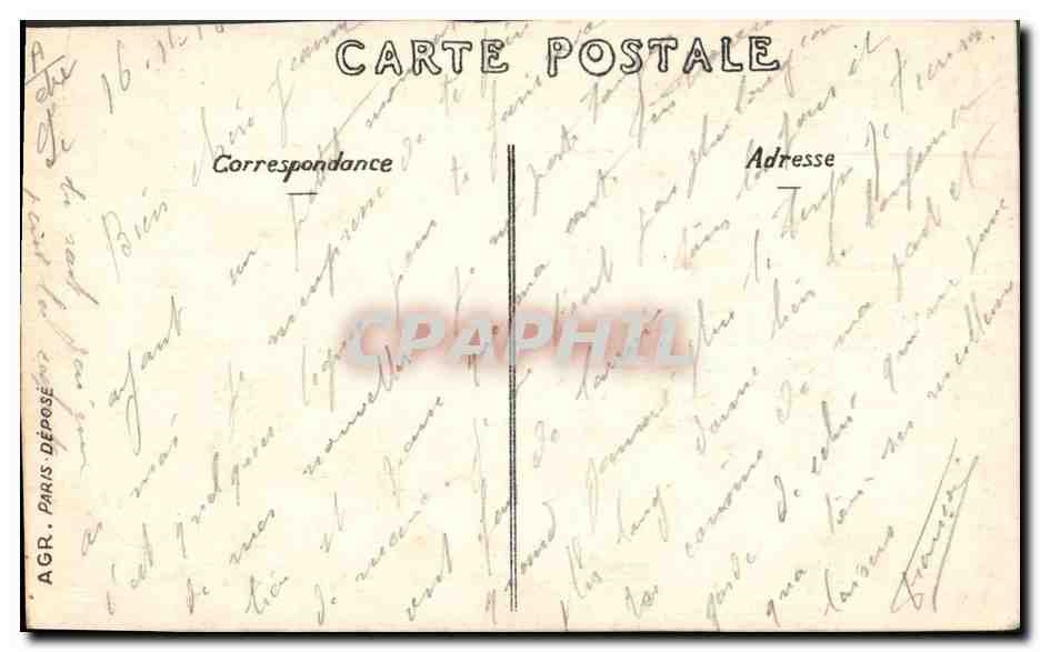 CPA Fantaisie Toilee Fleurs  — Rückseite