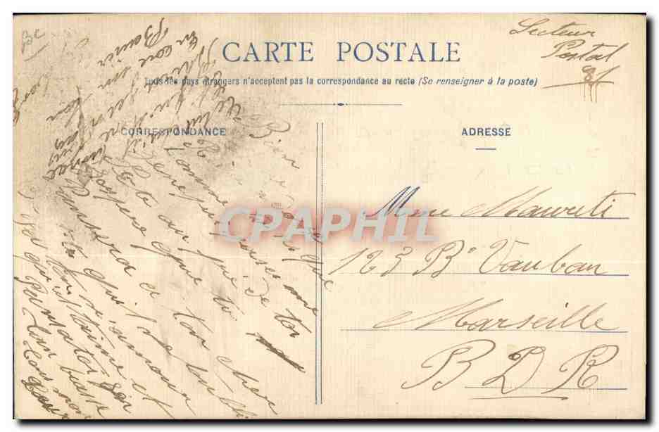 CPA Fantaisie Toilee Fleurs  — Rückseite