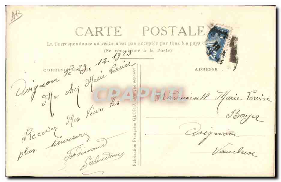 CPA Fantaisie Toilee Fleurs  — Rückseite