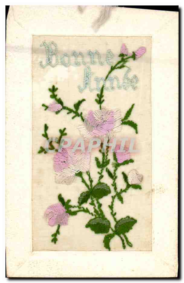 CPA Fantaisie Toilee Fleurs 