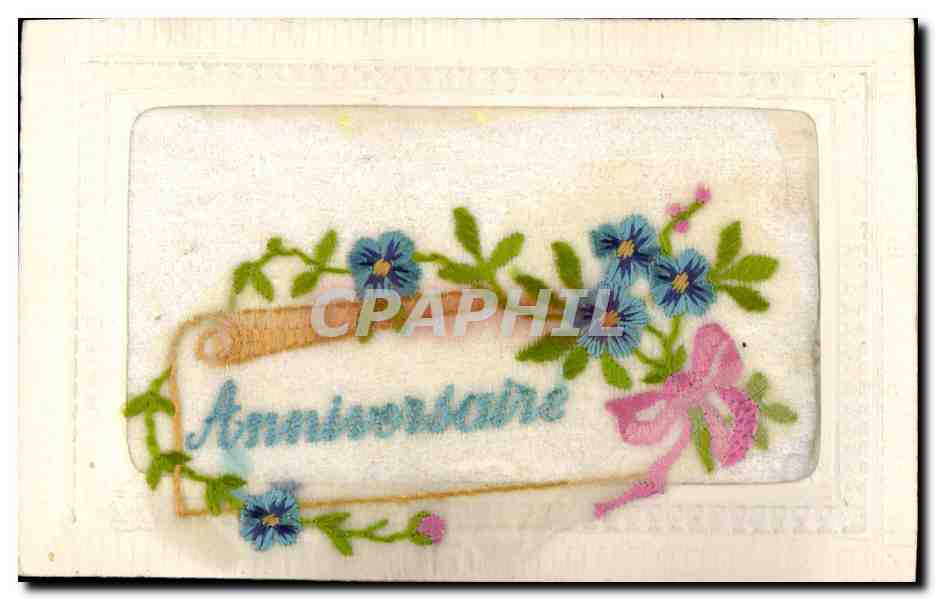 CPA Fantaisie Toilee Fleurs 