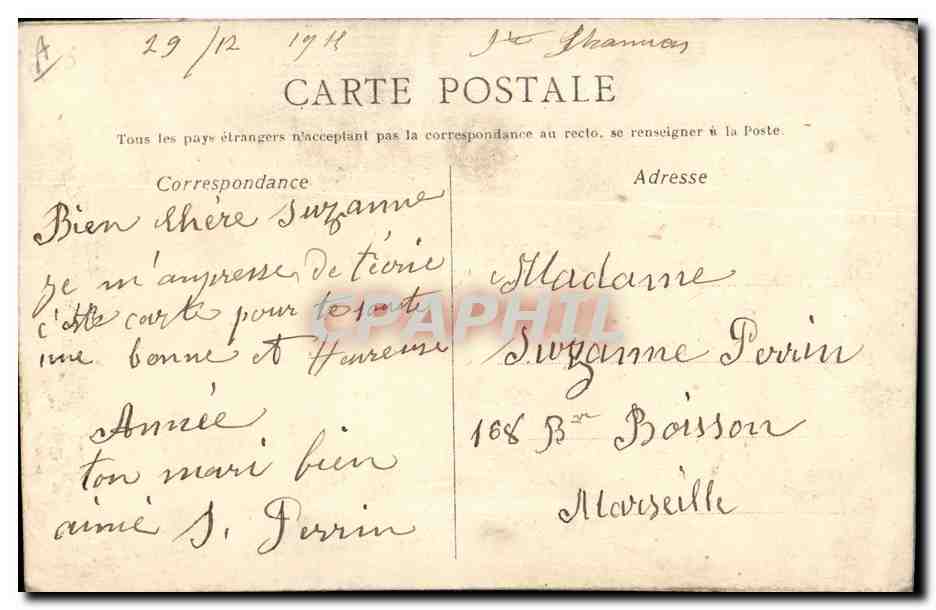 CPA Fantaisie Toilee Fleurs  — Rückseite