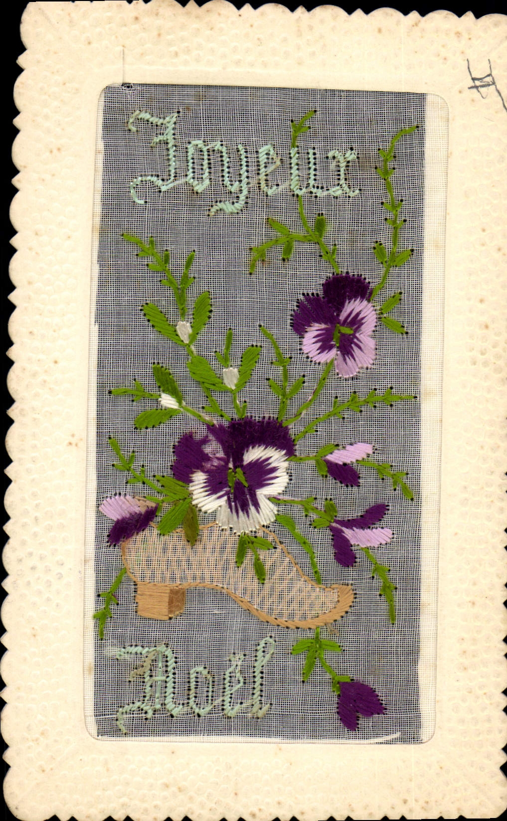 CPA Fantaisie Toilee Fleurs 