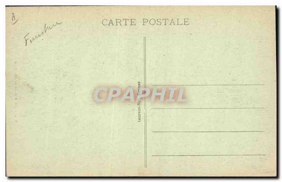 CPA Folklore Jeune fille de Quimper — Verso