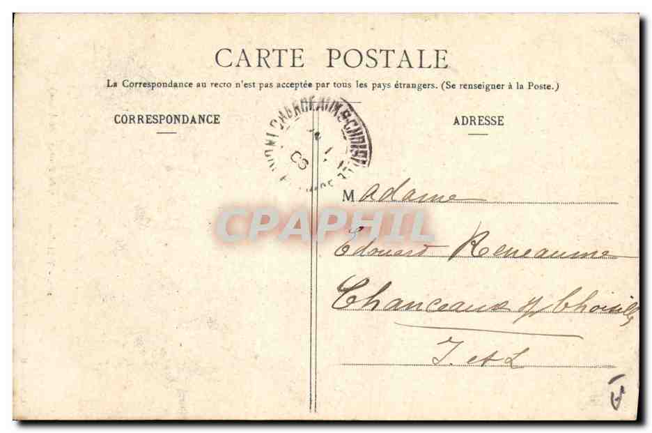 CPA Folklore Trois Bons Vieux du Faouet Morbihan — Verso