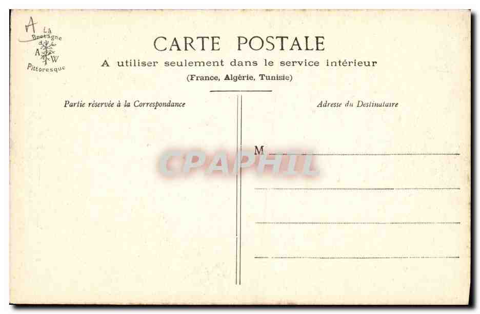 CPA Folklore Vieux costumes de Kernascleden pres Plouay  — Verso
