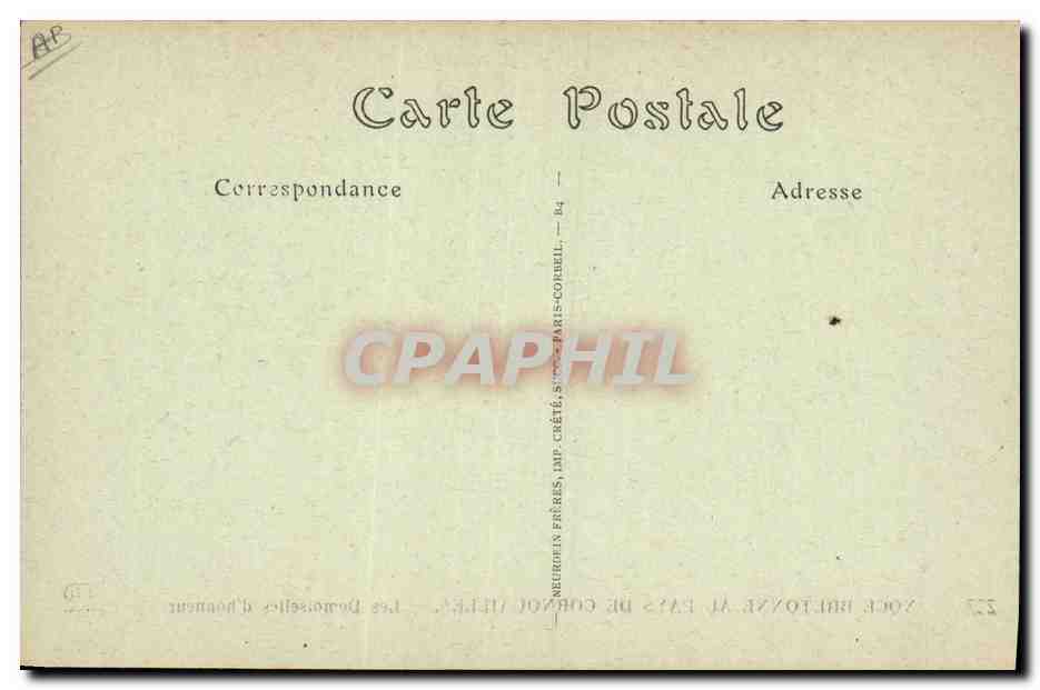 CPA Folklore Noce bretonne au Pays de Cornouailles Les demoiselles d'honneur Enfants — Verso
