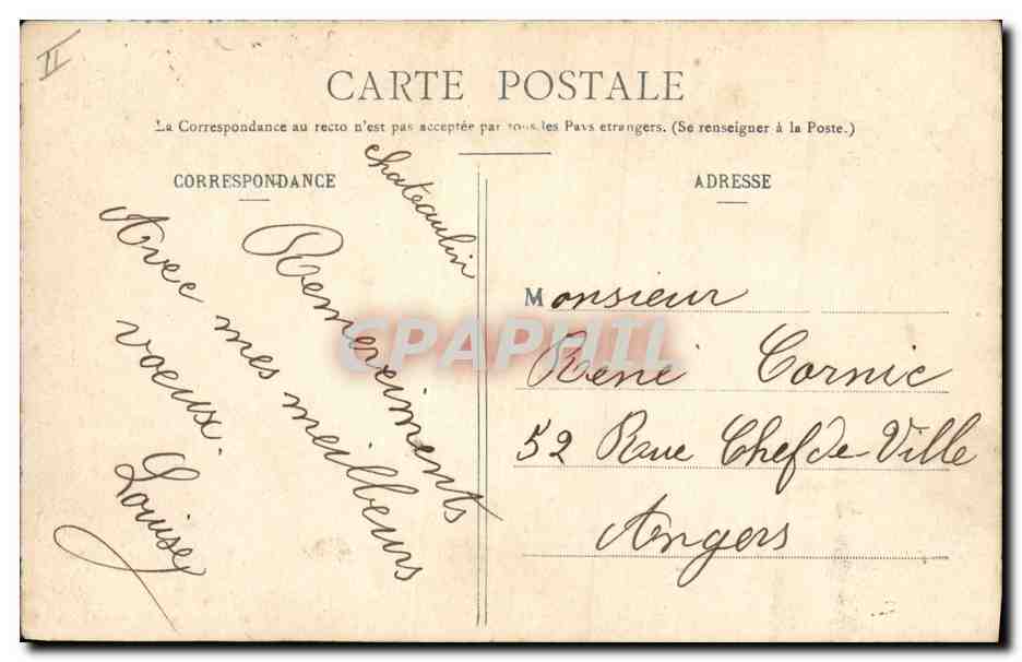 CPA Folklore Bretagne — Verso