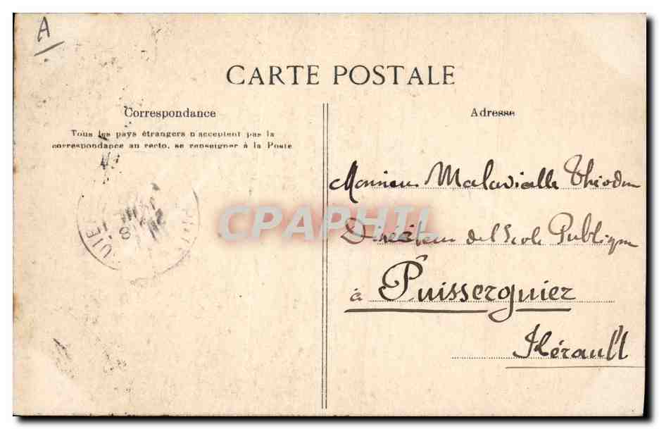 CPA Folklore Plougastel Daoulas La visite des maries a l'aieul — Verso