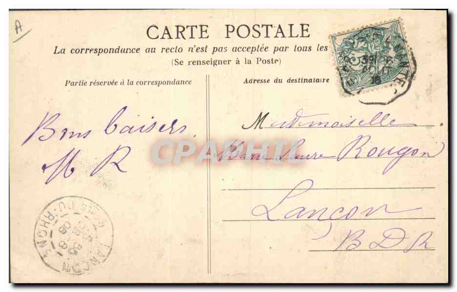 CPA Folklore Le Croisic Costume de la Croisicaise — Verso