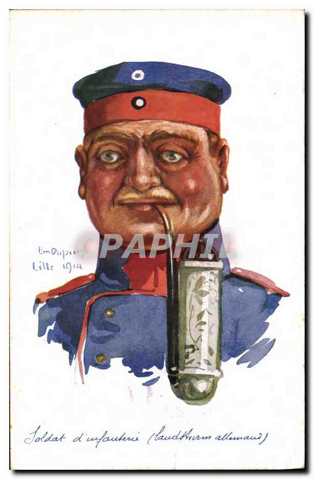 CPA Fantaisie Illustrateur Dupuis Militaria Soldat d'infanterie 
