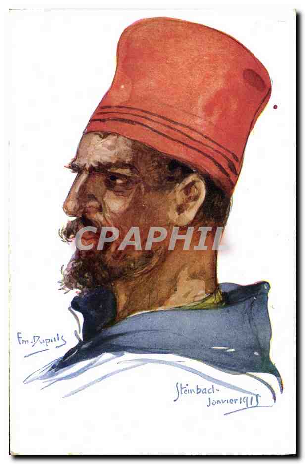 CPA Fantaisie Illustrateur Dupuis Militaria Tirailleur Senegalais Senegal