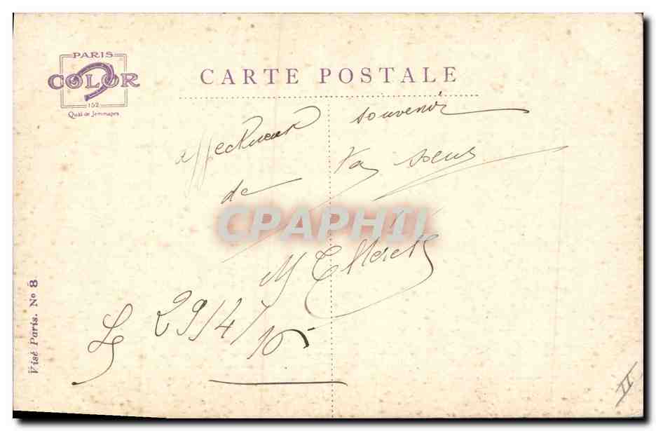 CPA Fantaisie Illustrateur Dupuis Militaria Garibaldien Argonne — Verso