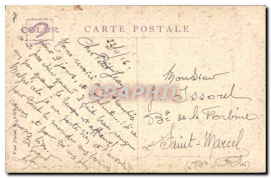 Pauvre petite Voisine va! — Hollandaise — Éditeur Ein. Dupuis, n° 1916 — Verso