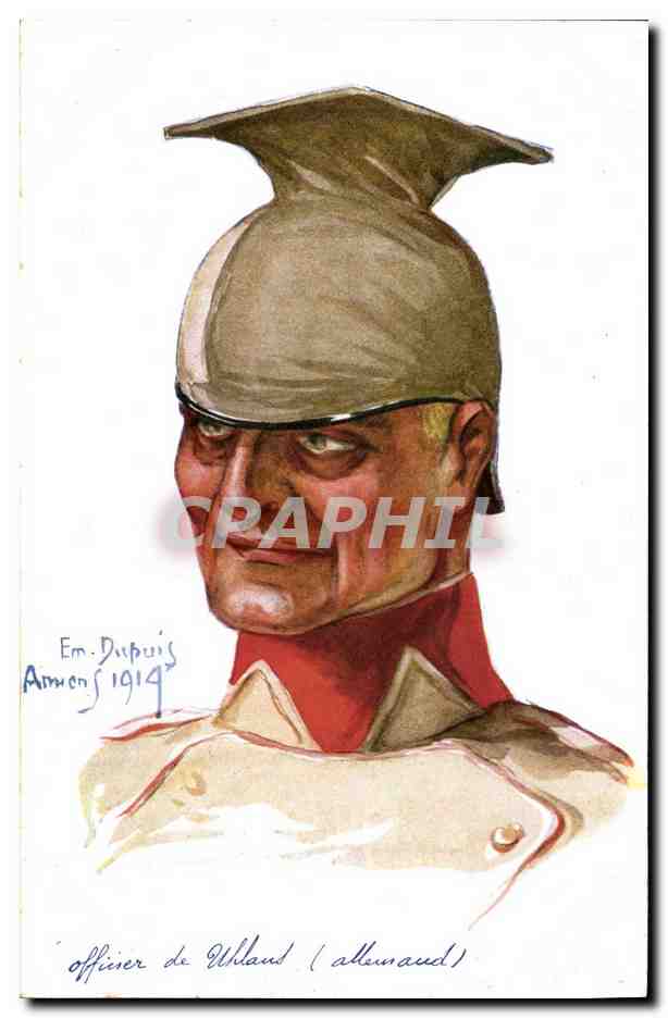 CPA Fantaisie Illustrateur Dupuis Militaria Officier de Uhland