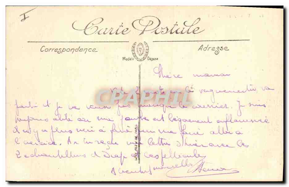 CPA Bordeaux Entree du jardin public — Rückseite