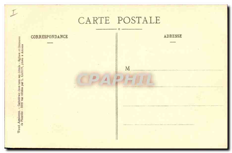 CPA Amiens Cathedrale Grilles Chapelle ND de Bon Secours Grille en fer forge — Verso
