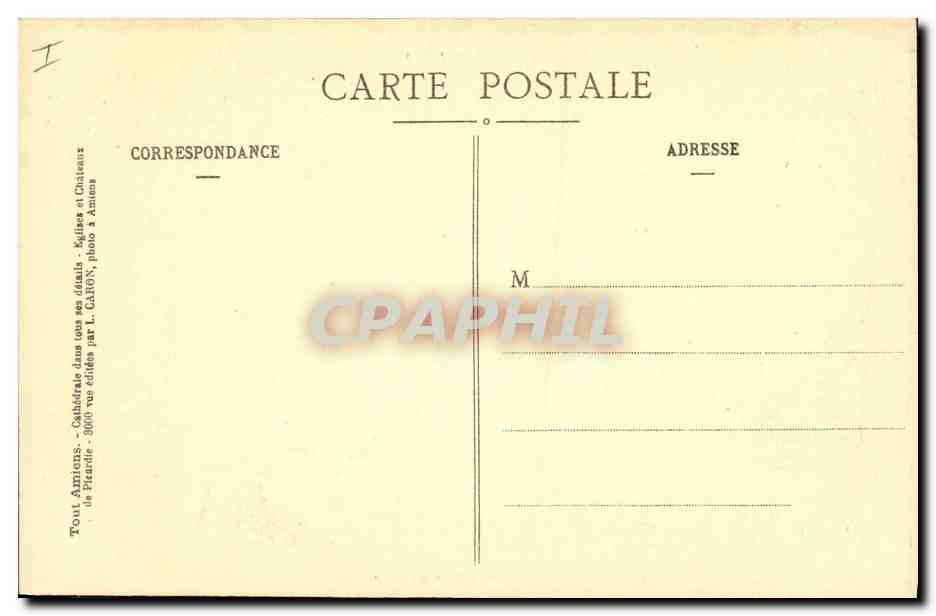 Amiens - Catedral - Capilla IX - Reja de hierro forjado, 1780 — Reverso
