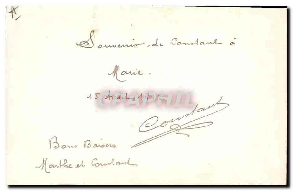 Sté Marie — Fête — CONSTANT.12. — Back
