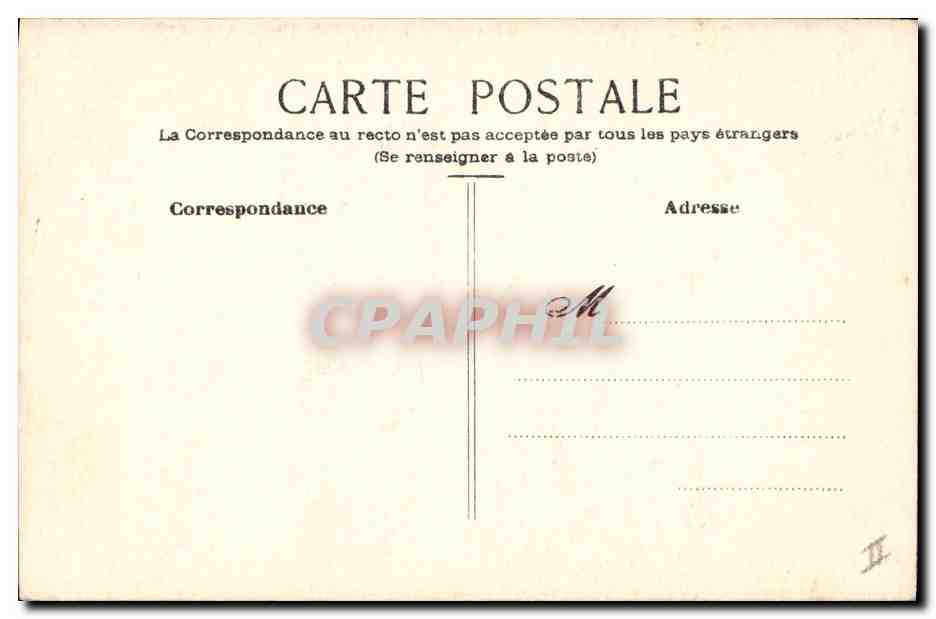 CPA Fantaisie (dessin a la main) Fleurs  — Rückseite