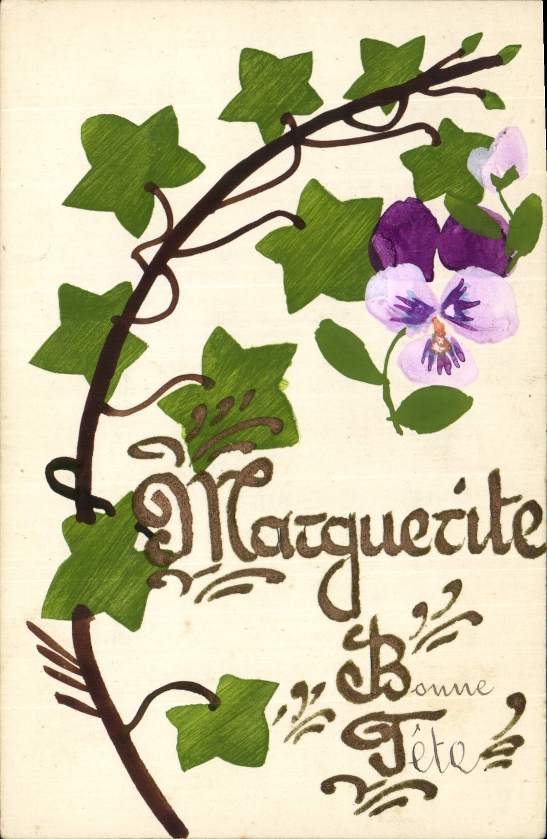 Marqueurite — Bonne Été — carte postale décorative