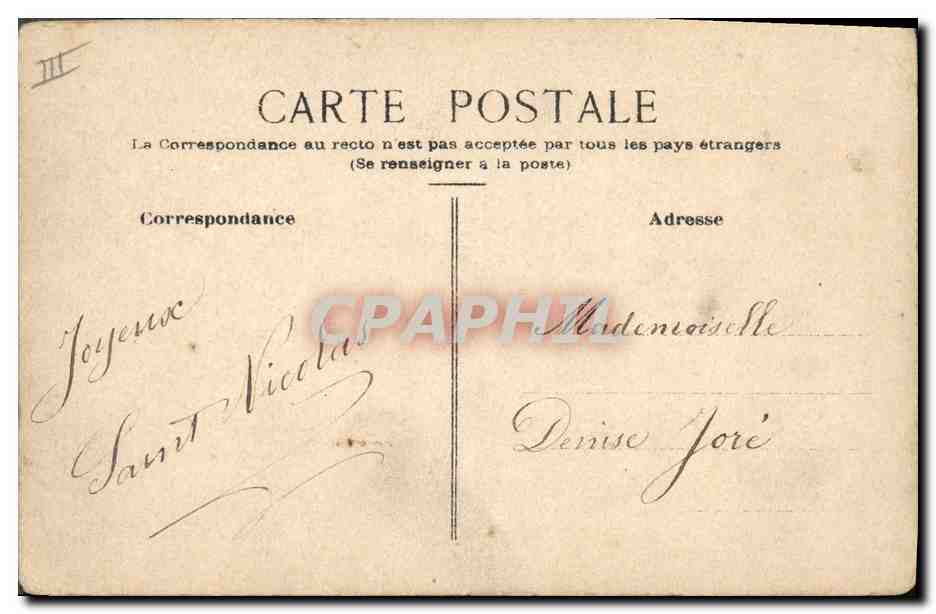 CPA Fantaisie (dessin a la main) Femme — Verso