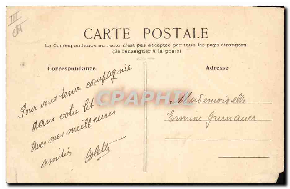 CPA Fantaisie (dessin a la main) Homme — Back