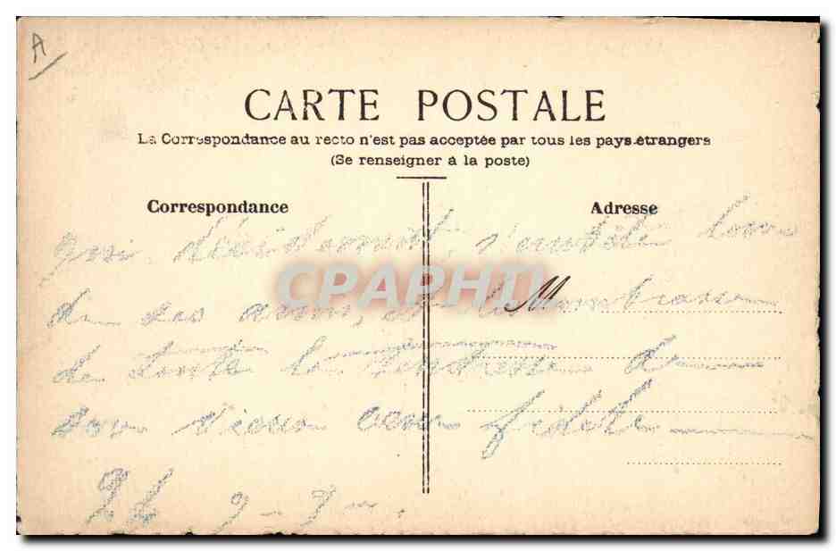 Femme tenant une branche fleurie — Souvenir de l'Exposition — éditeur non visible — Verso