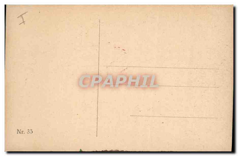 CPA Fantaisie (dessin a la main) Paysage Moulin a vent  — Verso