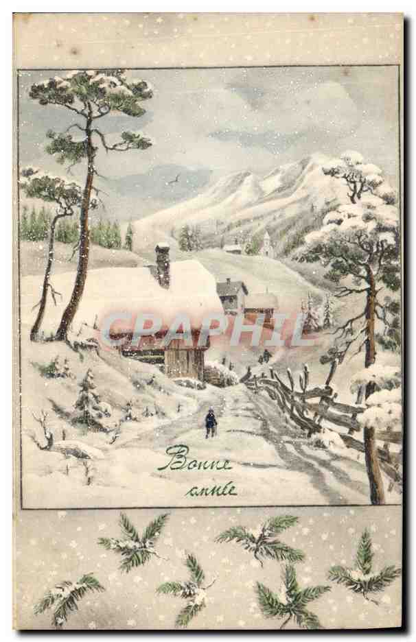 CPA Fantaisie Bonne annee 