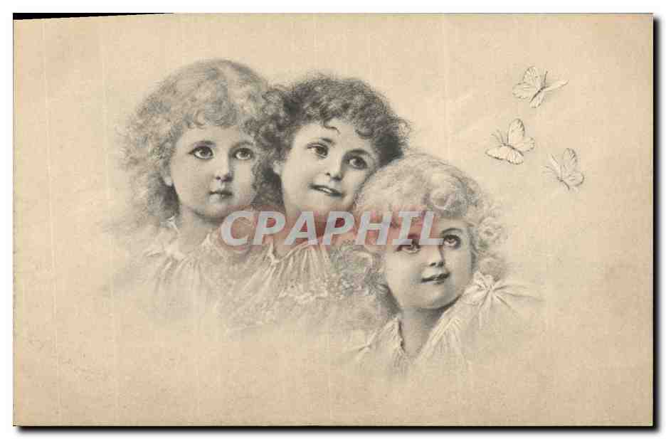Trois jeunes filles — illustration — M. M. Vienne, n° 85