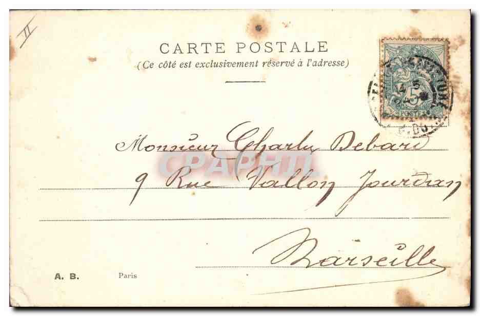 CPA Fantaisie Enfants Automobile  — Verso