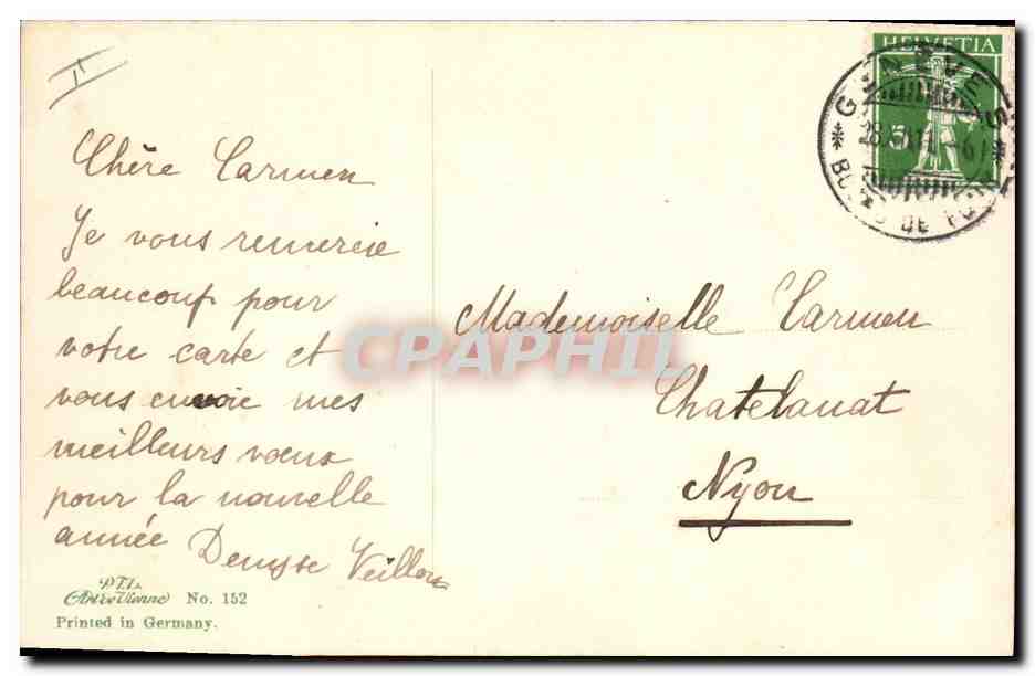 CPA Fantaisie Enfants Luge  — Rückseite