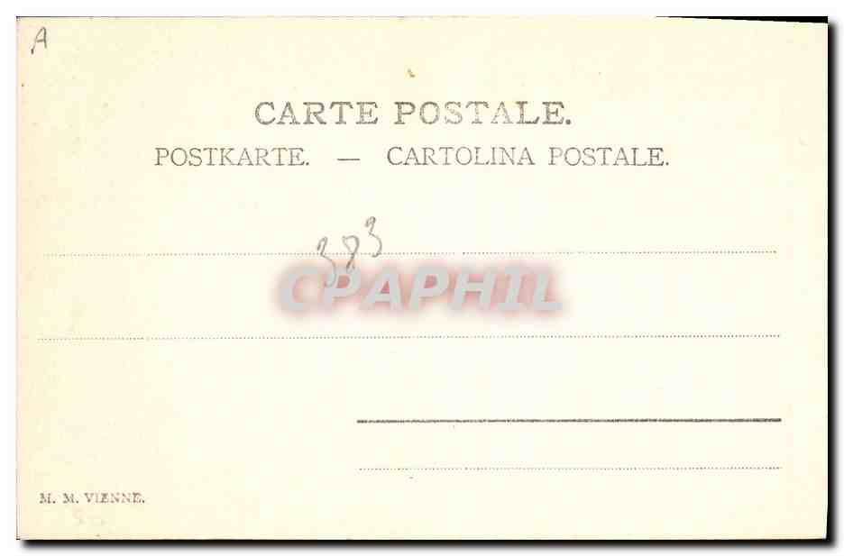 Scène de carrosse — Éditeur M. M. Vienne, n° 393 — Verso