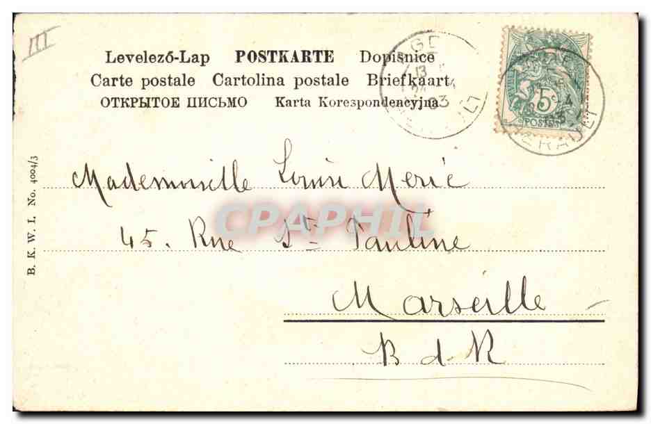 CPA Fantaisie Femmes — Rückseite